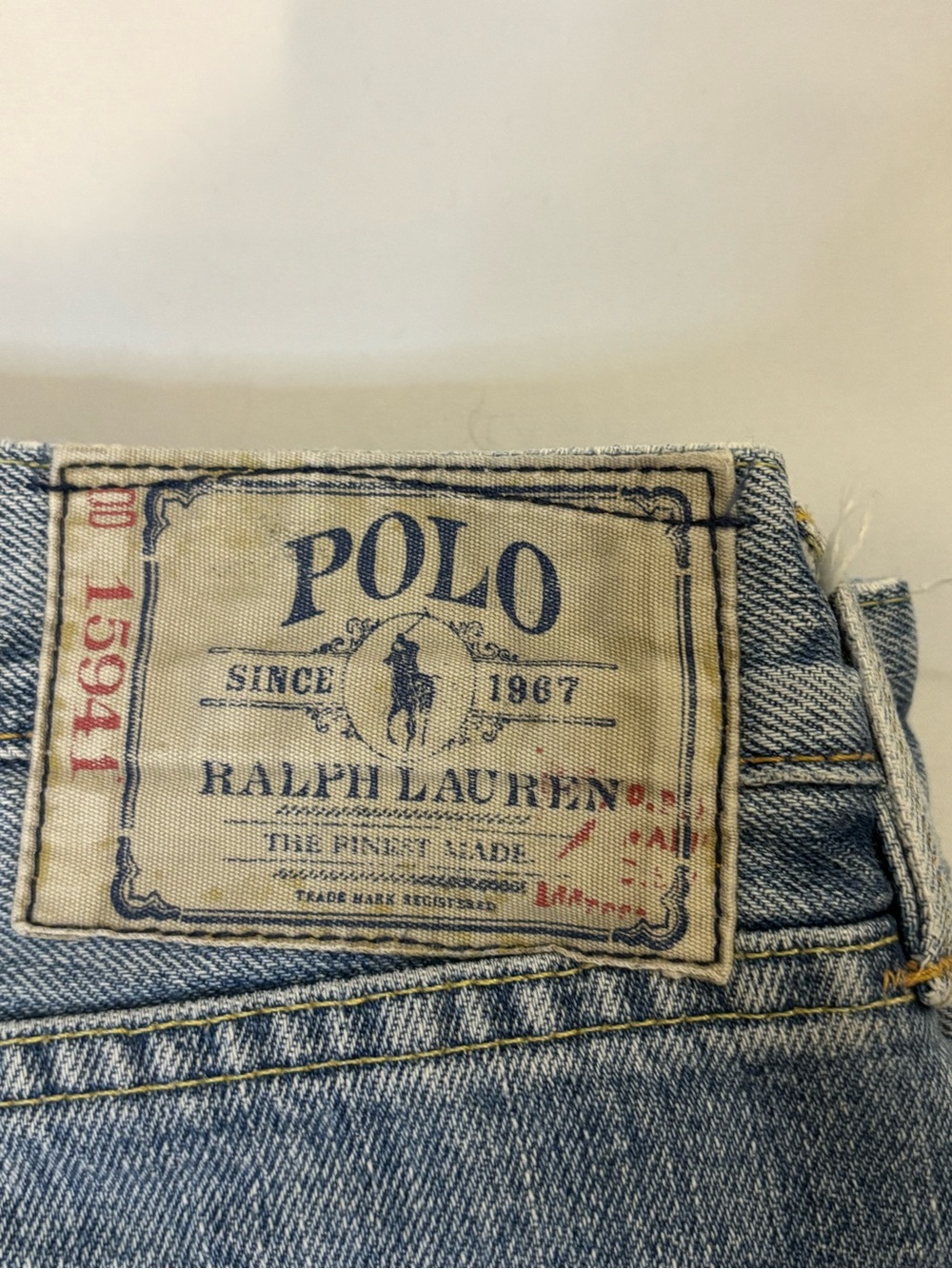 2000s vintage Polo by Ralph Lauren Light Blue Men’s Jeans - Picture 3 of 8